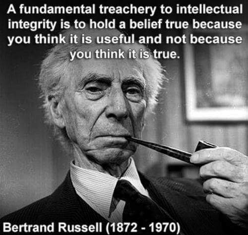 Bertrand Russell intellectual integrity